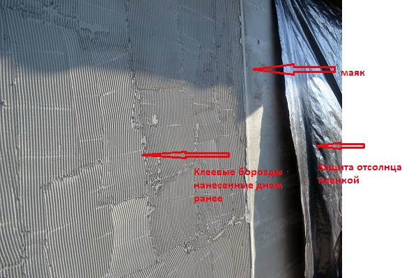 схема нанесения штукатурки