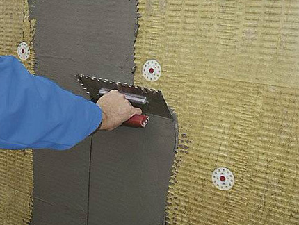 штукатурка плит изовер