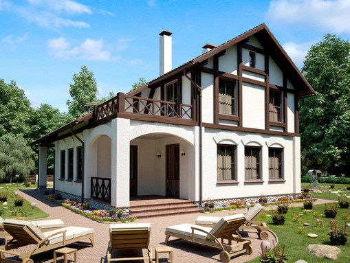 Фасад в стиле фахверк