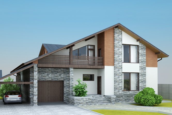 Стиль фасада шале