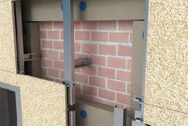 Пример фасада навесного