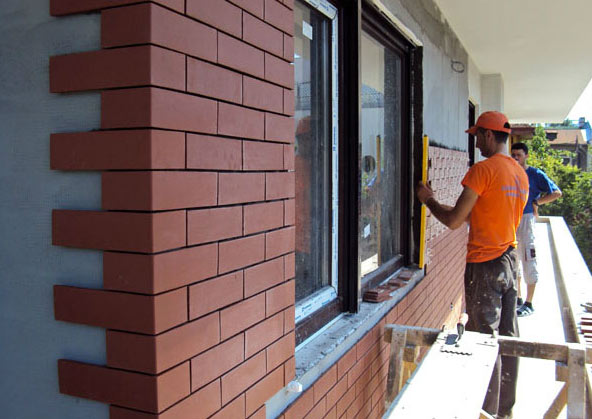 Монтаж клинкерной плитки