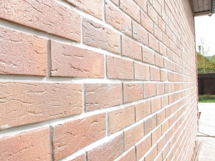 Смонтированная клинкерная плитка