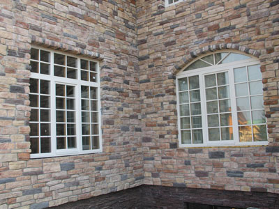 Отделка фасада камнем