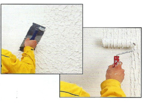 Нанесение декоративной штукатурки