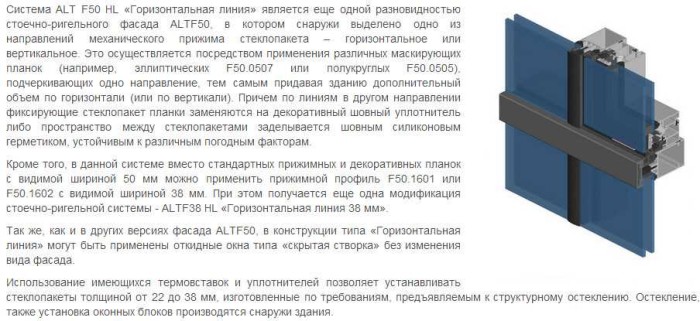 стоечно-ригельный фасад