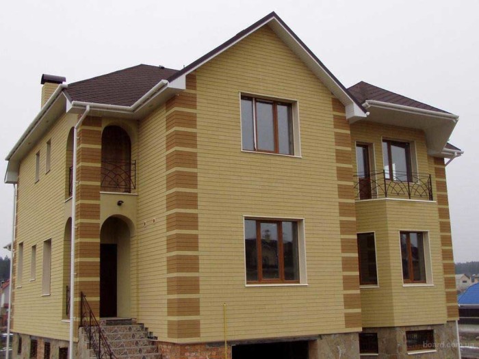 мокрые фасады на примере дома