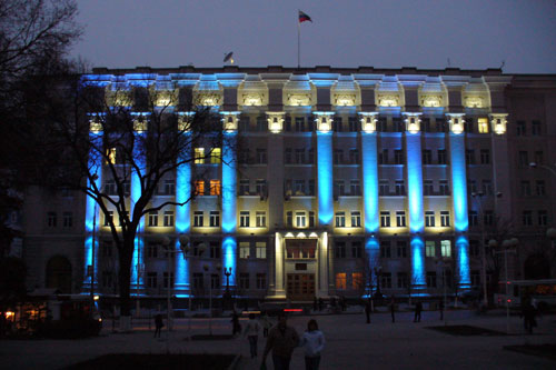 Подсветка здания