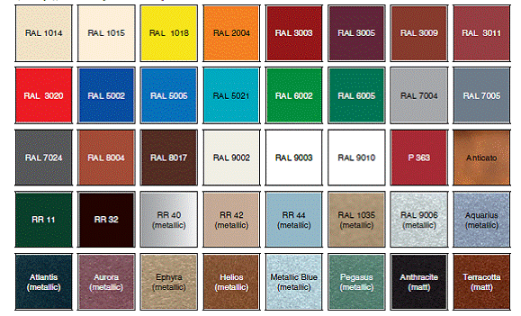 Варианты цвета