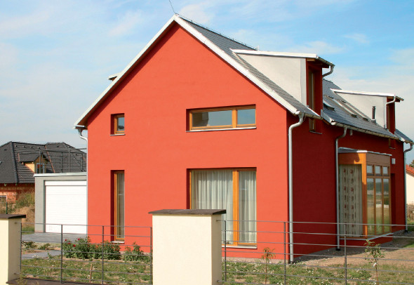 Фасад загородного дома