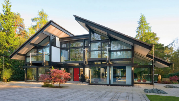 Круговое остекление фахверк