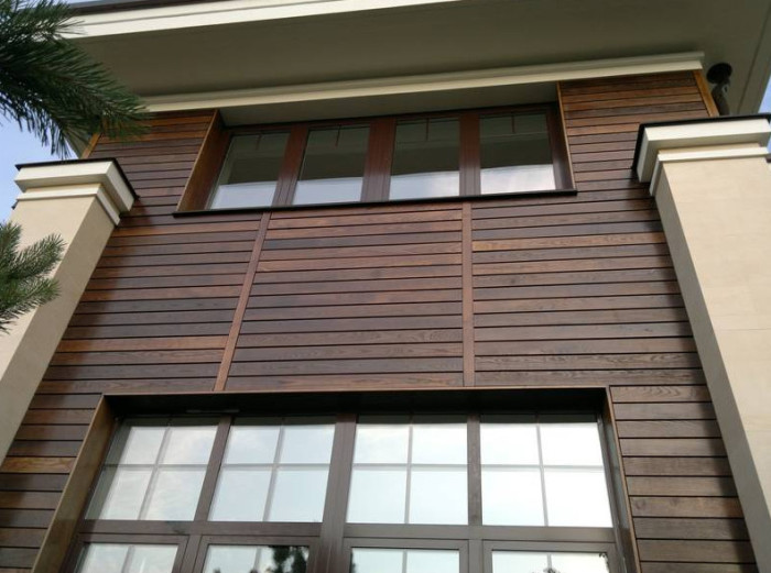 Отделка доской