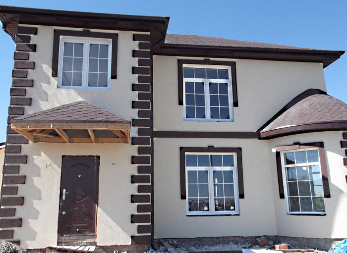 Отделка штукатуркой