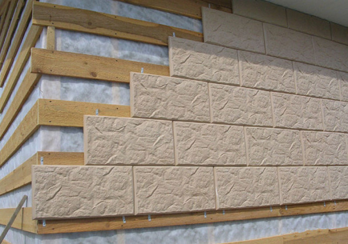 Монтаж с поддерживающим профилем