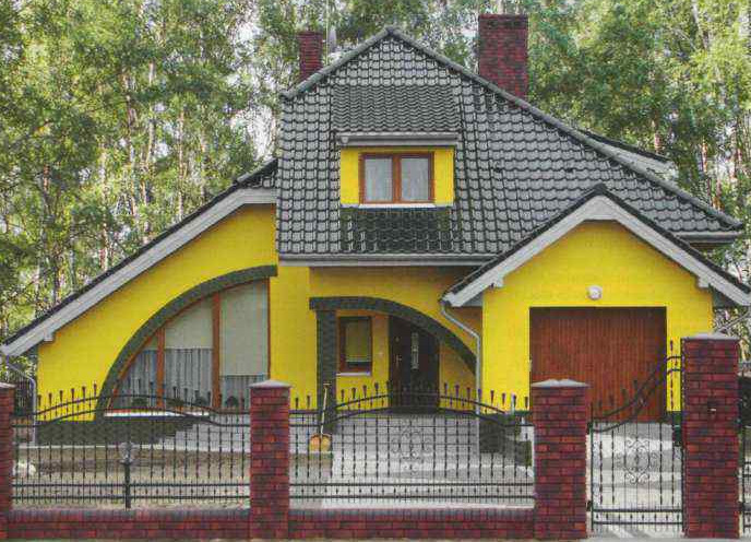 Окрашенный фасад