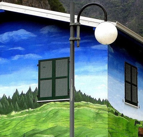 Рисунок на здании