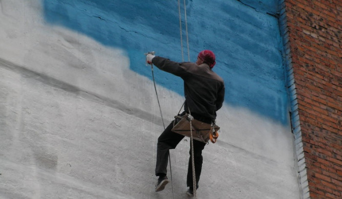 Нанесение перхлорвиниловой краски