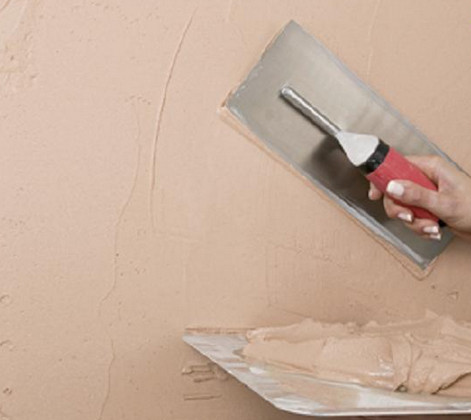 Нанесение текстурной краски шпателем