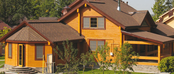 Деревянный фасад