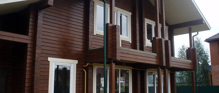 Окрашенный фасад