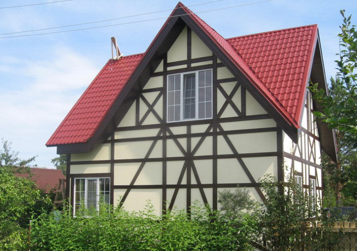 Отделка ЦСП под фахверк