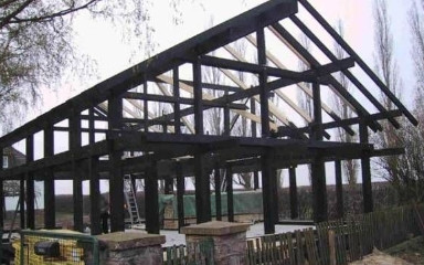 Окрашенный каркас