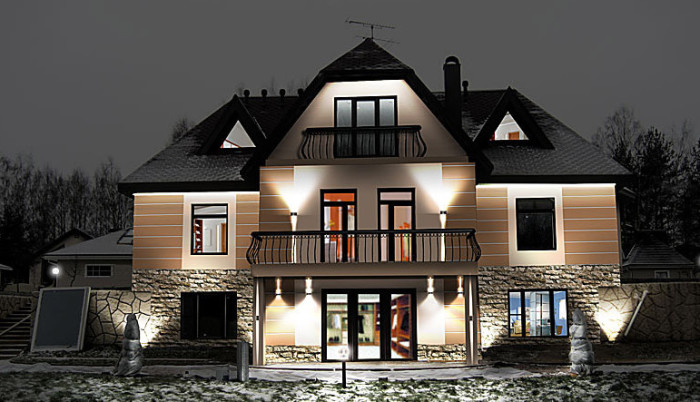 Подсветка дома