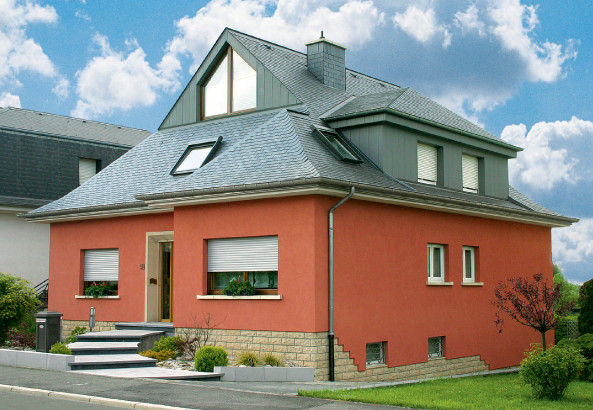 Окрашенный фасад