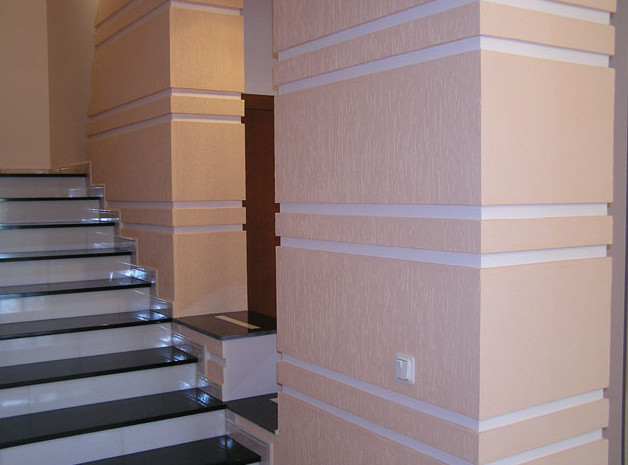 Отделка силиконовой штукатуркой внутри