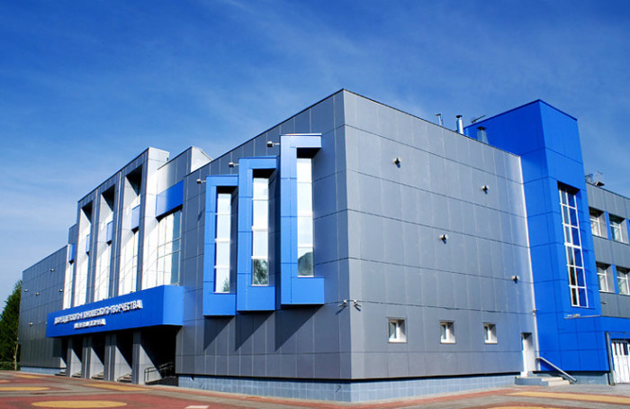 Фасад из алюминия