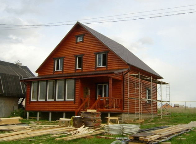 Отделка блокхаусом