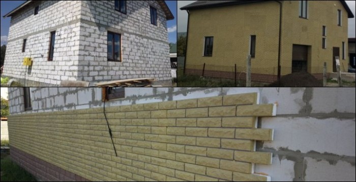 Отделка фасада плиткой