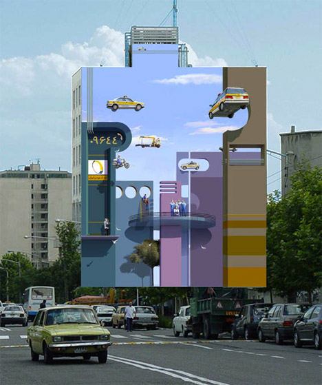 Рисунок на здании