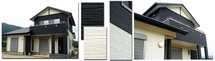 Дом с фасадом из панелей konoshima