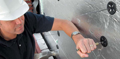 Монтаж утеплителя