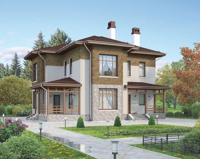 Облицованный дом