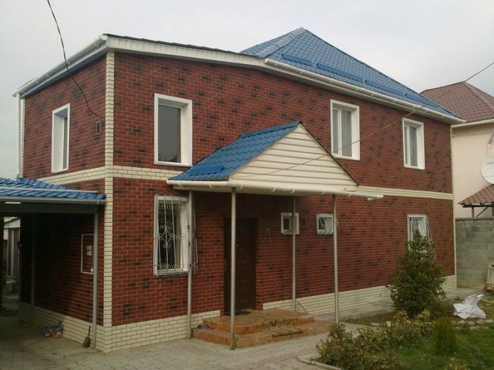 Металлосайдинг под кирпич
