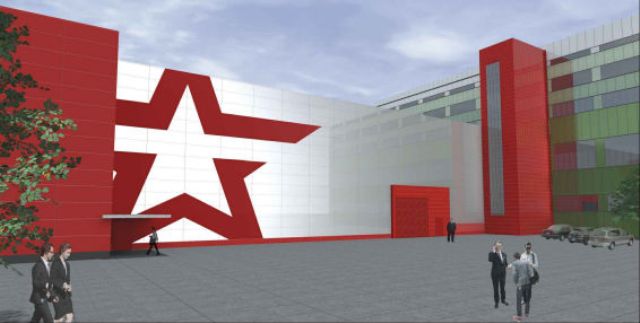 Вентфасад студии канала Звезда